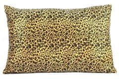 TWM Polštář Carola leopard 40 x 60 cm hnědá / žlutá textilie