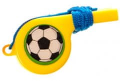 TWM fotbalová píšťalka se žlutou šňůrkou 4 cm