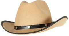 TWM Jednorozměrný, světle hnědý plstěný kovbojský klobouk