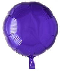 TWM Kulatý fóliový balónek 45 cm fialový