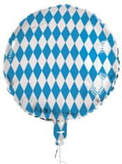 TWM Bavorský fóliový balon 45 cm modrá / bílá