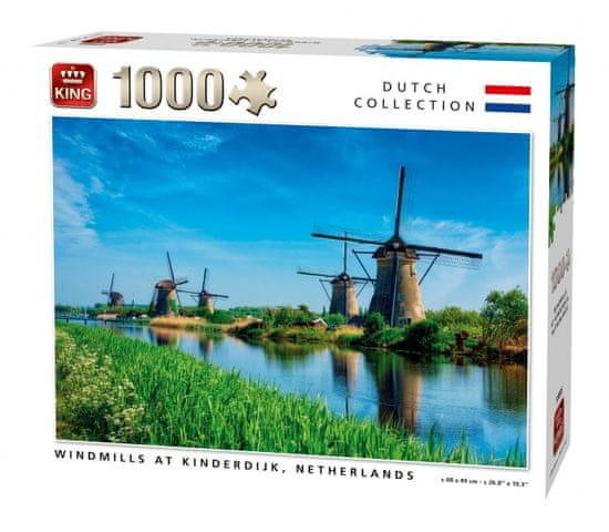 TWM Puzzle Kinderdijk větrné mlýny 1000 dílků