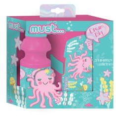 TWM jídelní set 350 ml Girls Octupus růžová / mint blue 2-díl