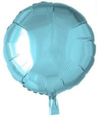 TWM Kulatý fóliový balónek 45 cm světle modrý