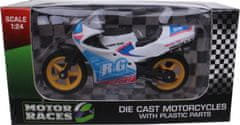 TWM motor Super Bike 26 junior 1:24 bílá / žlutá tlakově litá