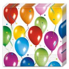 TWM ubrousky Ballon Fiesta 33 x 33 cm, papír 20 ks