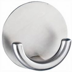 TWM nástěnný háček Rondo 5,4 cm, matná stříbrná nerez