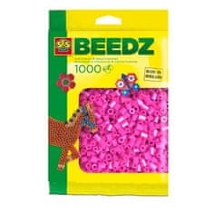 TWM zažehlovací korálky Beedzplastik 1000 kusů neonově růžové