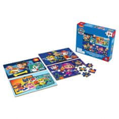 TWM Puzzle Paw Patrol 22,8 cm modré dřevo 4 díly