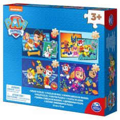 TWM Puzzle Paw Patrol 22,8 cm modré dřevo 4 díly