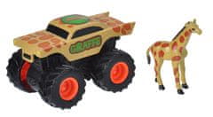 TWM hrací set truck a žirafa junior hnědá 2 kusy