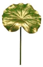 TWM umělá rostlina Lotus Leaf Royal L 60 cm zlaté hedvábí