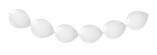 TWM Kyvadlo 3metrového bílého latexového balónku 8dílné