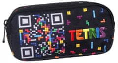 TWM Penál Tetris junior 21 x 9 cm, černý textil