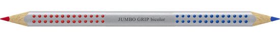 TWM barevná tužka Jumbo Grip bicolor dřevo červená / modrá