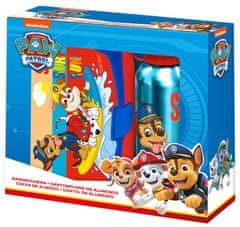 TWM jídelní set Paw Patrol hliník modrá / červená 2 ks