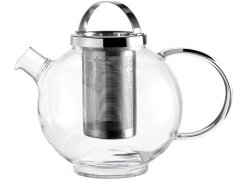 TWM Konvička La Cafetière Darjeeling 600 ml skleněná stříbrná