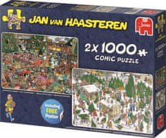 TWM Jan van Haasteren puzzle 2v1 Kerst 1000 dílků