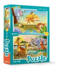 TWM puzzle Kleine Giraf junior 24/48 dílků