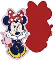 TWM polštář Minnie Mouse 40 x 22 cm červený polyester