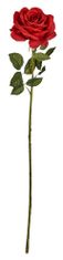 TWM větvička umělé růže 65 x 10 cm zelená/červená