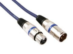 TWM 3kolíkový samec XLR kabel do 3metrového 6mm jacku, černý