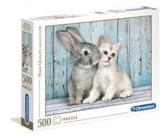 TWM puzzle Vysoce kvalitní Cat & Bunny 500 dílků