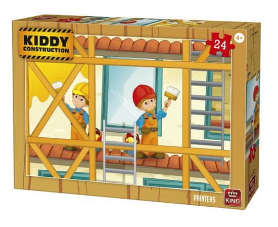 TWM Skládačka Kiddy Construction Painters 24 dílků