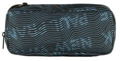 TWM Penál New Wave junior 23 x 10 cm modrý textilní