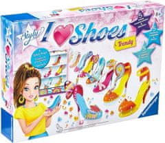 TWM Dívčí řemeslná sada I Love Shoes 21dílná lepenka