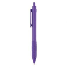 TWM Kuličkové pero X2 14,5 x 1 cm fialové ABS