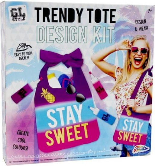 TWM Set GL bag Girls Style 5-dílný textil fialovo-růžový