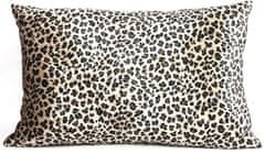 TWM leopardí polštář Carola 40 x 60 cm, světle hnědý textil