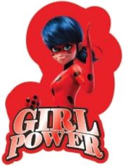 TWM polštář Girl Power junior 28 x 20 cm, polyester červený