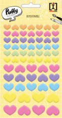 TWM Pastel Hearts junior 3D samolepka arch 19 x 10 cm PVC