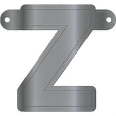 TWM Houpačka písmeno Z 12,5 x 11 cm stříbrný karton