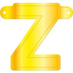 TWM Houpačka písmeno Z karton 12,5 x 11 cm žlutá