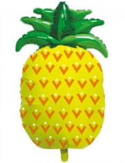 TWM fóliový balónek ananas 100 x 52 cm žlutá / zelená