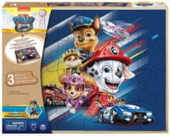 TWM skládačka Paw Patrol wood 3 puzzle 72 dílů