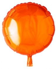 TWM Kulatý fóliový balónek 45 cm oranžový
