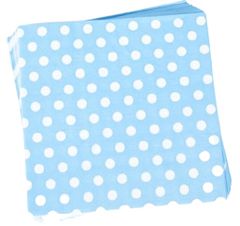 TWM chlapecké ubrousky Dots 33 cm modrý papír 20 kusů