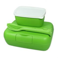TWM obědový box Candy 19 x 13,5 cm termoplast zelený 3 díly