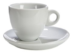 TWM šálek s podšálkem 220 ml porcelán bílý dvoudílný