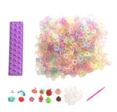 TWM loombands glitter startovací sada fialová 2400-dílná