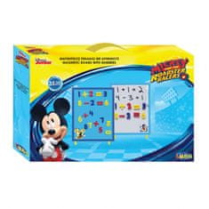 TWM magnetická tabule Mickey Mouse junior 30 cm bílá / modrá 37 dílů