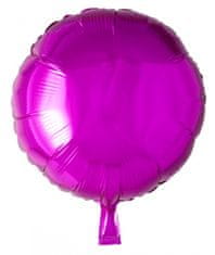 TWM Kulatý fóliový balónek 45 cm fuchsiový