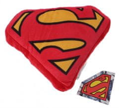 TWM polštář Superman Logo 20 cm plyš červený a žlutý
