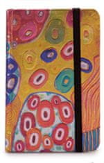 TWM Samolepicí bloček Cirkels 14 x 9 cm žlutý/růžový