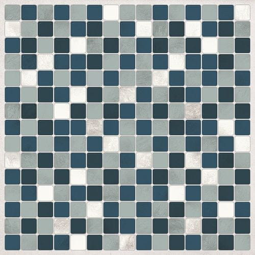 TWM samolepky na obklady Decor Tiles Blue 30 x 30 cm PVC modré