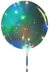 TWM balónek s LED osvětlením 53 cm modrý